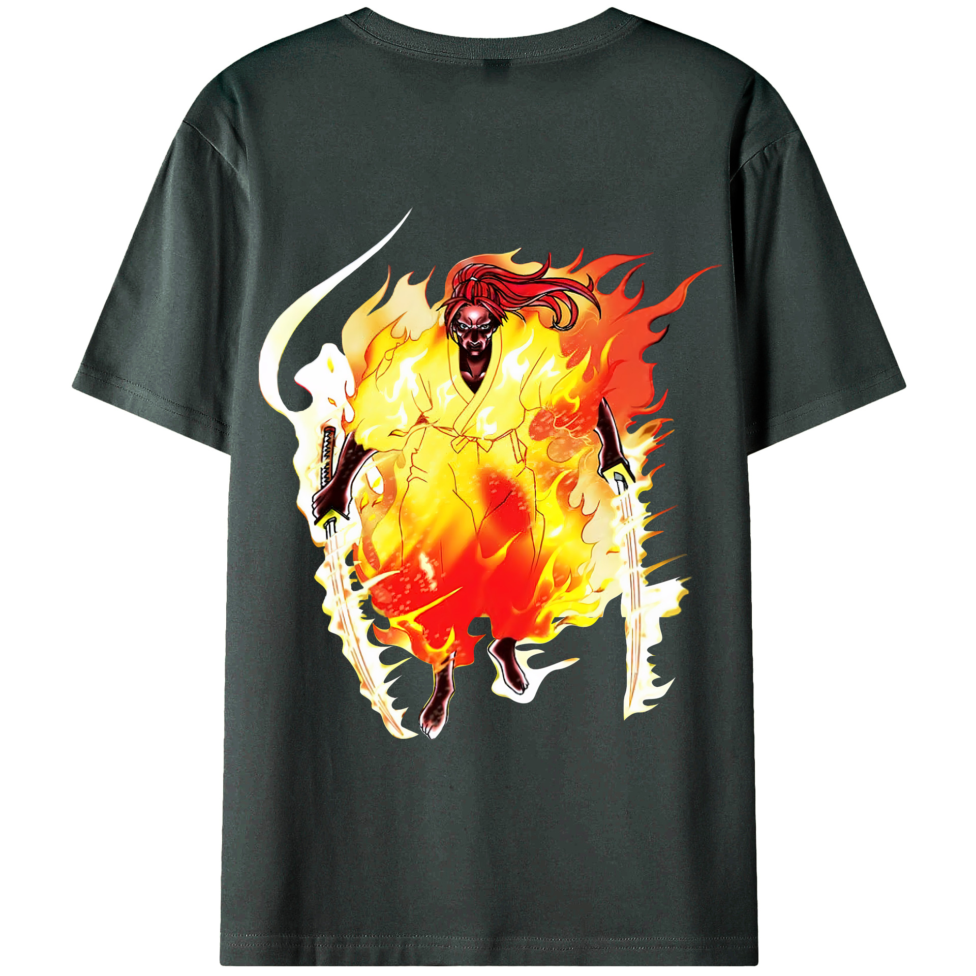 （画像用） 遊☆戯☆王 Yu-Gi-Oh! 綿100％ メンズ半袖Tシャツ（バックプリント） 通気性